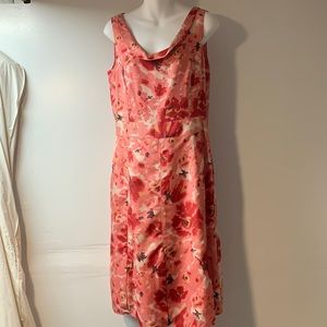 Ann Taylor Cowell Neck Silk Dress